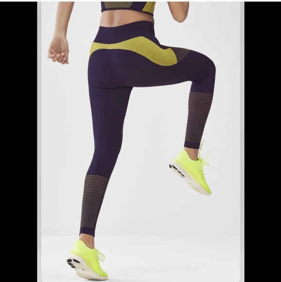 Fabletics Demi Lovato Leggings Colorblock Two Tone - Picture 3 of 10